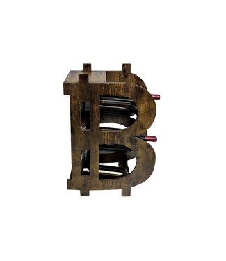 Invicta Interior Wijnrek half BITCOIN 70cm grenen naturel - 48136