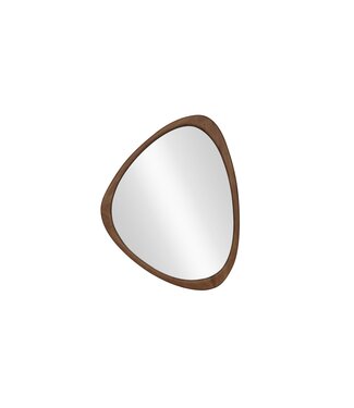 Invicta Interior ORGANIC wandspiegel 65 cm, massief hout, walnoothoutlook - 48245