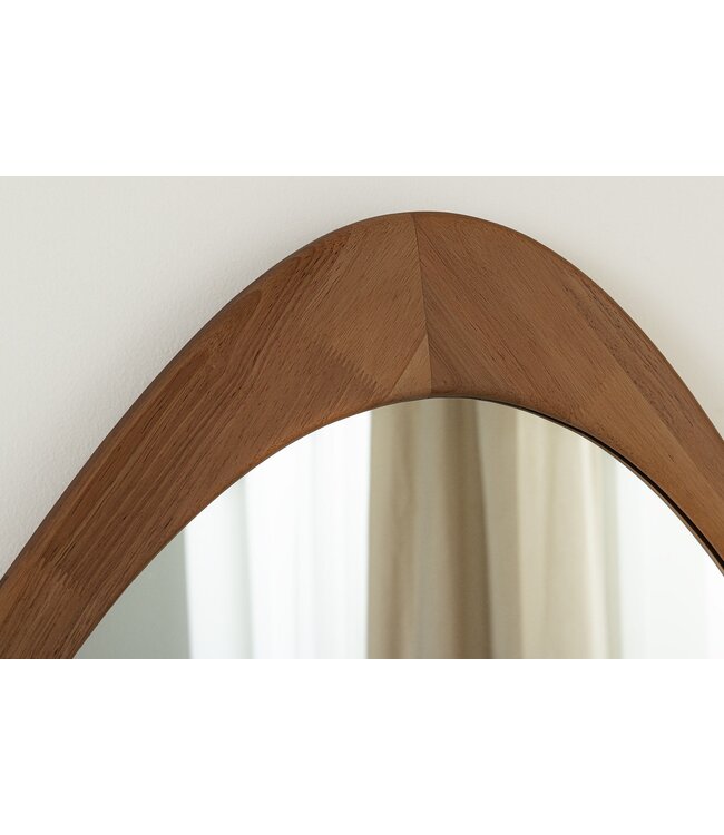 Invicta Interior ORGANIC wandspiegel 65 cm, massief hout, walnoothoutlook - 48245