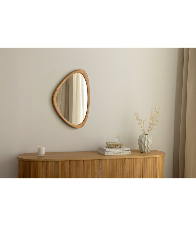 Invicta Interior Wandspiegel ORGANIC 65 cm massief hout eikenhoutlook - 48246