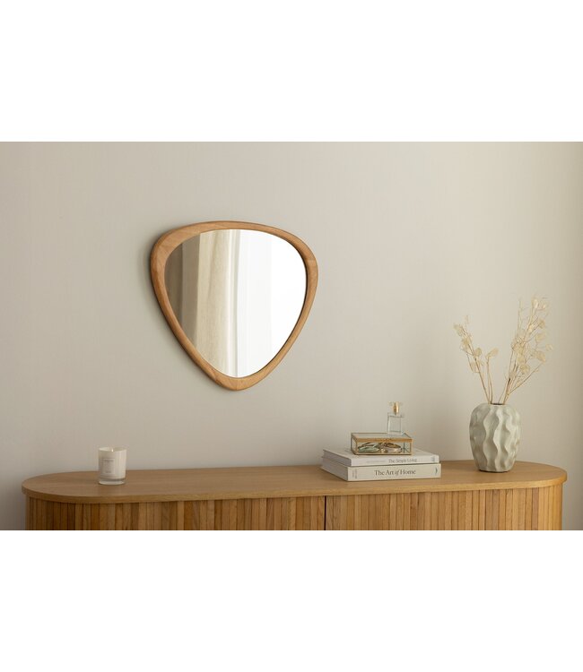 Invicta Interior Wandspiegel ORGANIC 65 cm massief hout eikenhoutlook - 48246