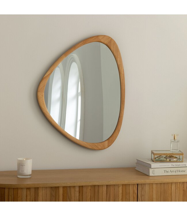 Invicta Interior Wandspiegel ORGANIC 65 cm massief hout eikenhoutlook - 48246