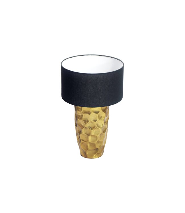 Invicta Interior Tafellamp AURELIA 55 cm met hamerslageffect, goudkleurig - 46659