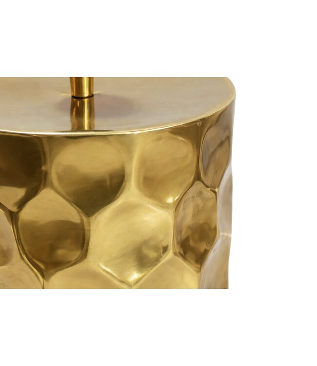 Invicta Interior Tafellamp AURELIA 55 cm met hamerslageffect, goudkleurig - 46659