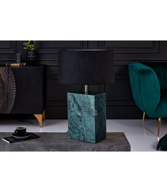 Invicta Interior Tafellamp NOBLE 35 cm voet marmergroen zonder lampenkap - 40902