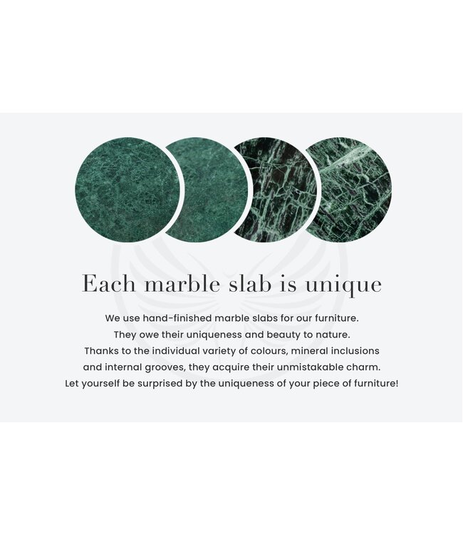 Invicta Interior Tafellamp NOBLE 35 cm voet marmergroen zonder lampenkap - 40902