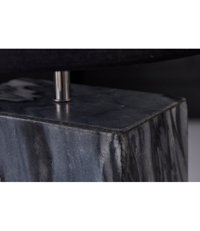 Invicta Interior Tafellamp NOBLE 35 cm voet marmerzwart zonder lampenkap - 40901