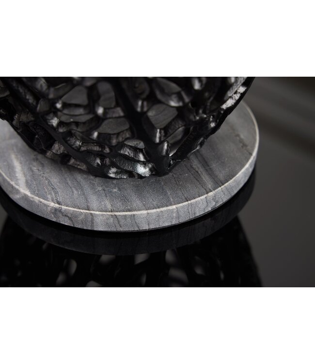 Invicta Interior Tafellampframe LEAF 45 cm zwart zonder lampenkap - 42231