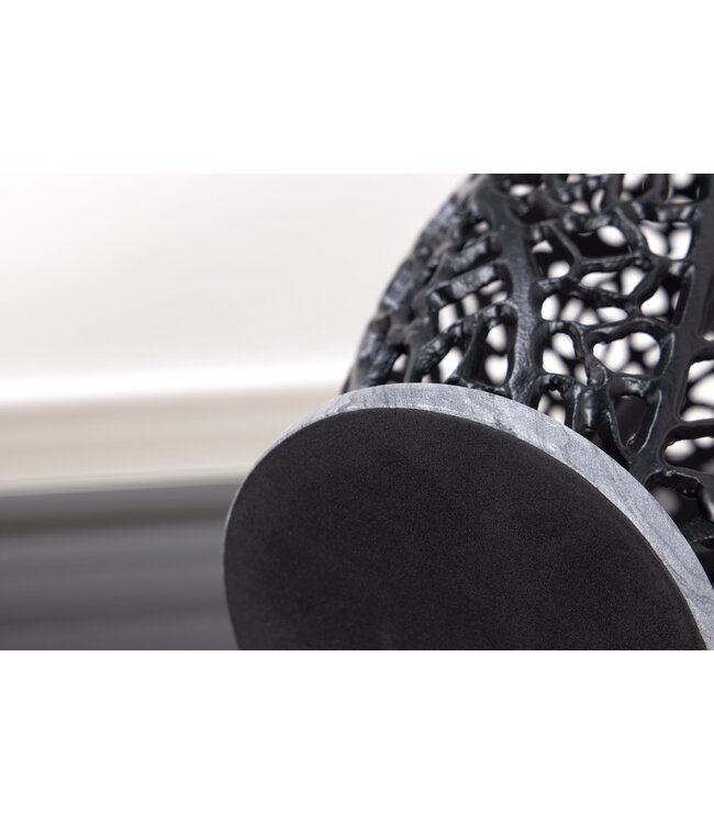 Invicta Interior Tafellampframe LEAF 45 cm zwart zonder lampenkap - 42231