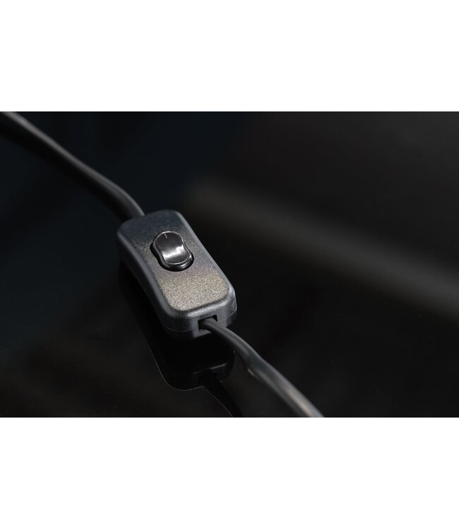 Invicta Interior Tafellampframe LEAF 45 cm zwart zonder lampenkap - 42231