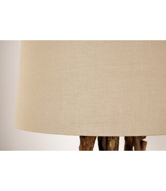 Invicta Interior Lampenkap 48x25x55cm linnen beige voor staande lamp - 20697-2