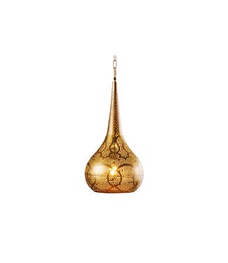 Invicta Interior Hanglamp ORIENT LIVING 50 cm ijzer met gouden decoratie - 44897