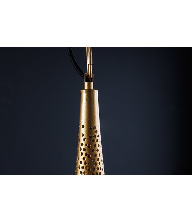 Invicta Interior Hanglamp ORIENT LIVING 50 cm ijzer met gouden decoratie - 44897