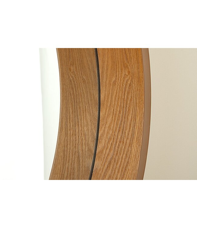 Invicta Interior Wandspiegel PORTRET 70 cm rond eikenhoutfineer - 48257