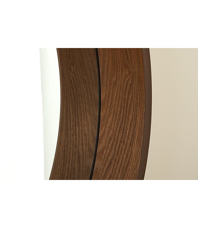 Invicta Interior Wandspiegel PORTRET 70 cm rond met walnoothouten fineer - 48256