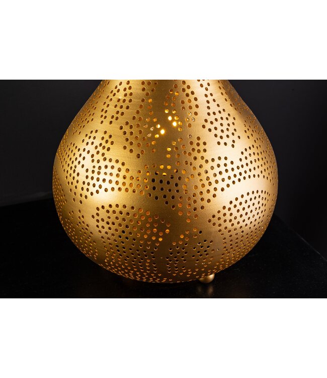 Invicta Interior Vloerlamp ORIENT LIVING 50 cm ijzer met gouden decoratie - 44898