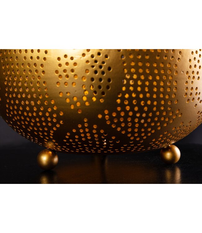 Invicta Interior Vloerlamp ORIENT LIVING 50 cm ijzer met gouden decoratie - 44898