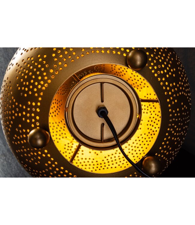 Invicta Interior Vloerlamp ORIENT LIVING 50 cm ijzer met gouden decoratie - 44898