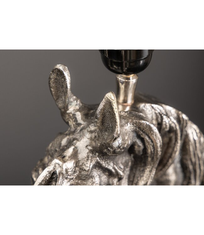 Invicta Interior Tafellamp CABALLO zilver zonder lampenkap - 43624