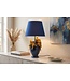 Invicta Interior Tafellamp PARROT 50 cm goudblauw met stoffen kap - 48029