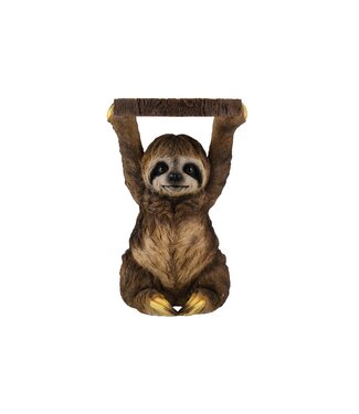 Invicta Interior Bijzettafel SLOTH 50cm handgemaakte luiaard sculptuur grijsbruin - 48010