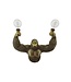Invicta Interior Wandlamp KING APE 50 cm handgemaakt goud - 48031