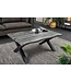 Invicta Interior Salontafel WILD, 90 cm tafelblad, 30 mm X-vormige poten, wilde eikenlook, grijs - 47636