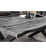 Invicta Interior Salontafel WILD, 90 cm tafelblad, 30 mm X-vormige poten, wilde eikenlook, grijs - 47636