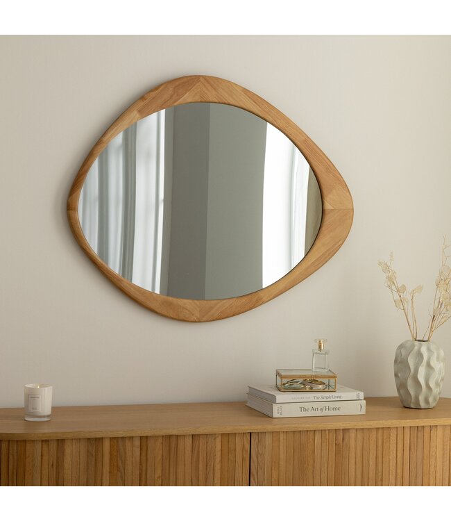 Invicta Interior ORGANIC wandspiegel 90 cm massief hout eikenhoutlook - 48244