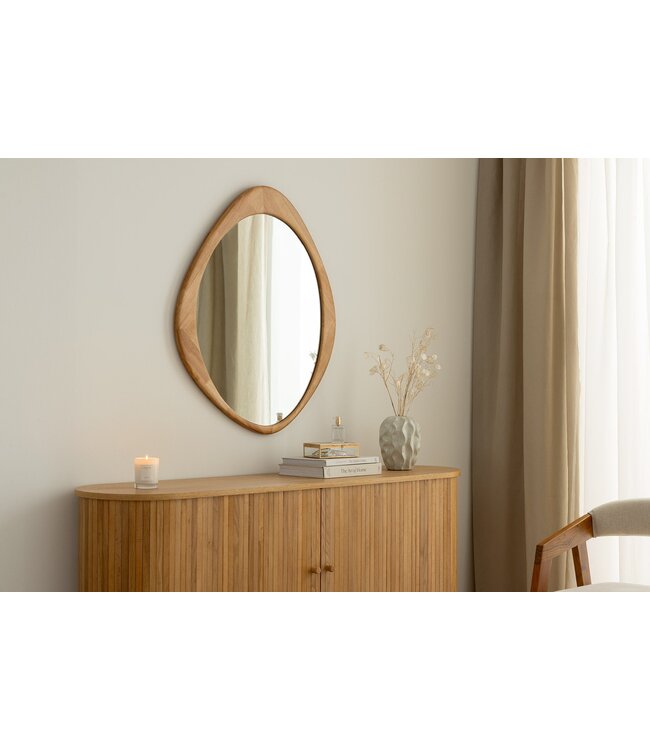 Invicta Interior ORGANIC wandspiegel 90 cm massief hout eikenhoutlook - 48244