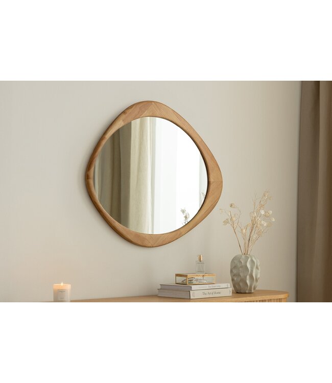 Invicta Interior ORGANIC wandspiegel 90 cm massief hout eikenhoutlook - 48244