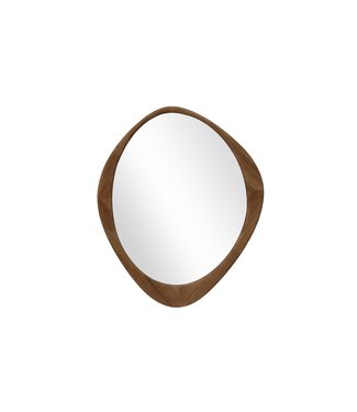 Invicta Interior ORGANIC wandspiegel 90 cm, massief hout, walnoothoutlook - 48243