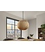 Invicta Interior Hanglamp ORGANIC 35 cm natuurlijke stoffen kap goudkleurig in boho-stijl - 45843