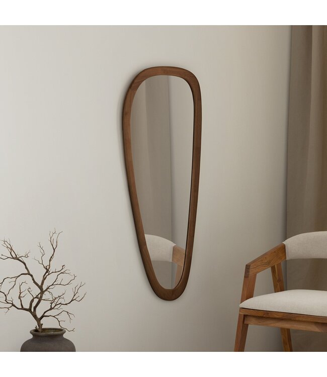 Invicta Interior ORGANIC wandspiegel 120 cm, massief hout, walnoothoutlook - 48247