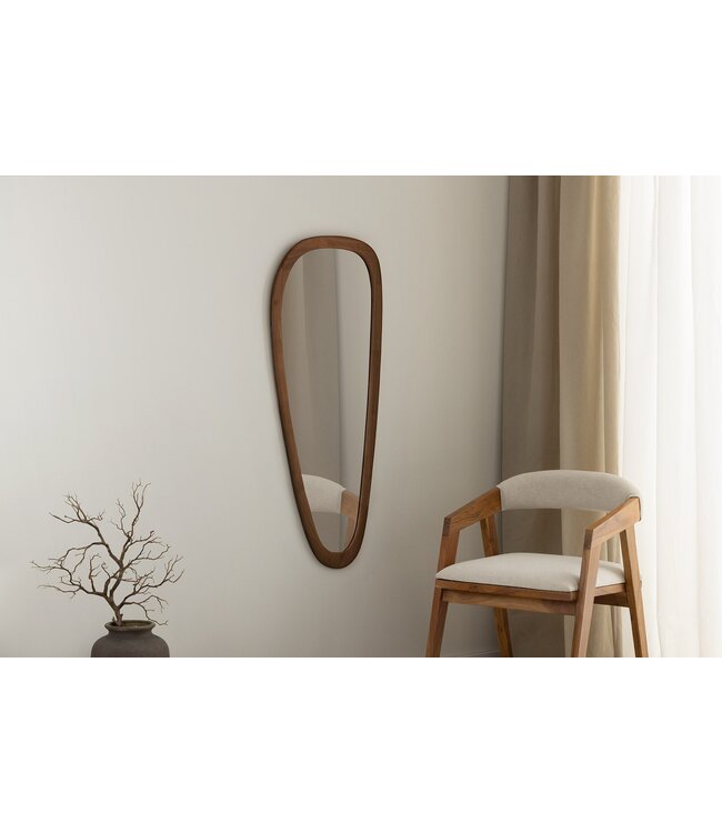 Invicta Interior ORGANIC wandspiegel 120 cm, massief hout, walnoothoutlook - 48247