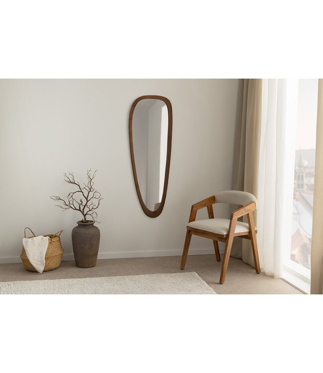 Invicta Interior ORGANIC wandspiegel 120 cm, massief hout, walnoothoutlook - 48247