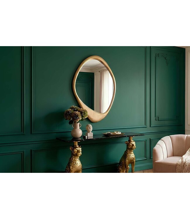 Invicta Interior Wandspiegel ORGANIC 90cm goud - 48127