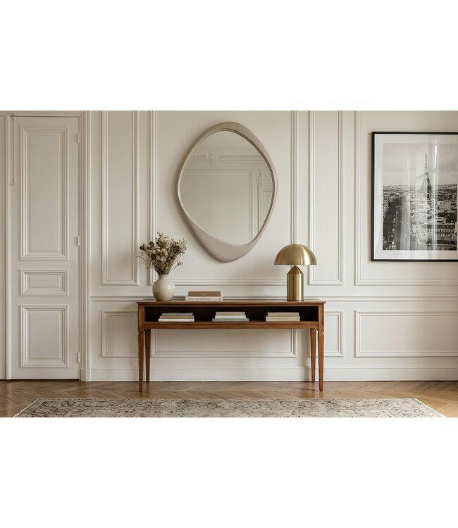 Invicta Interior Wandspiegel ORGANIC 90cm grijsbeige - 48129