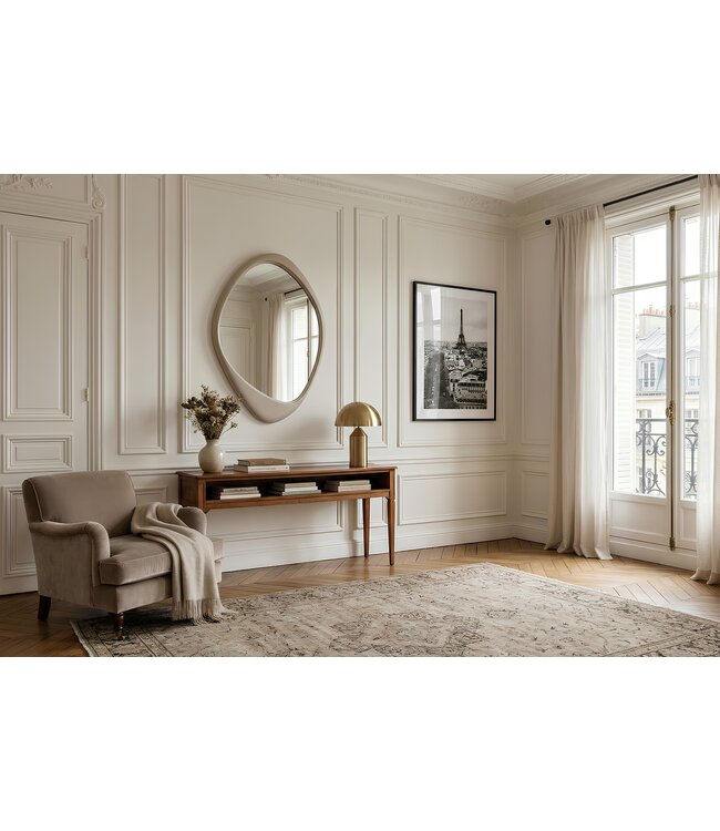 Invicta Interior Wandspiegel ORGANIC 90cm grijsbeige - 48129