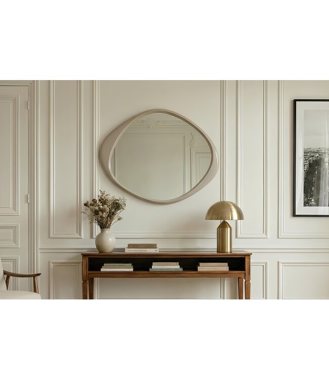 Invicta Interior Wandspiegel ORGANIC 90cm grijsbeige - 48129