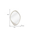 Invicta Interior Wandspiegel ORGANIC 90cm grijsbeige - 48129