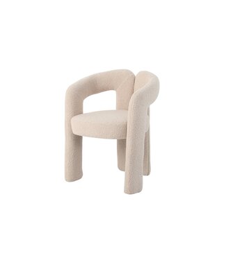 Invicta Interior Stoel ARCH beige teddyfleece fauteuil - 70012