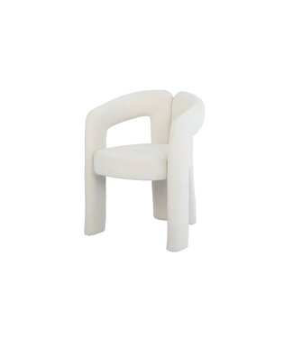 Invicta Interior Stoel ARCH crème wit teddyfleece fauteuil - 70010