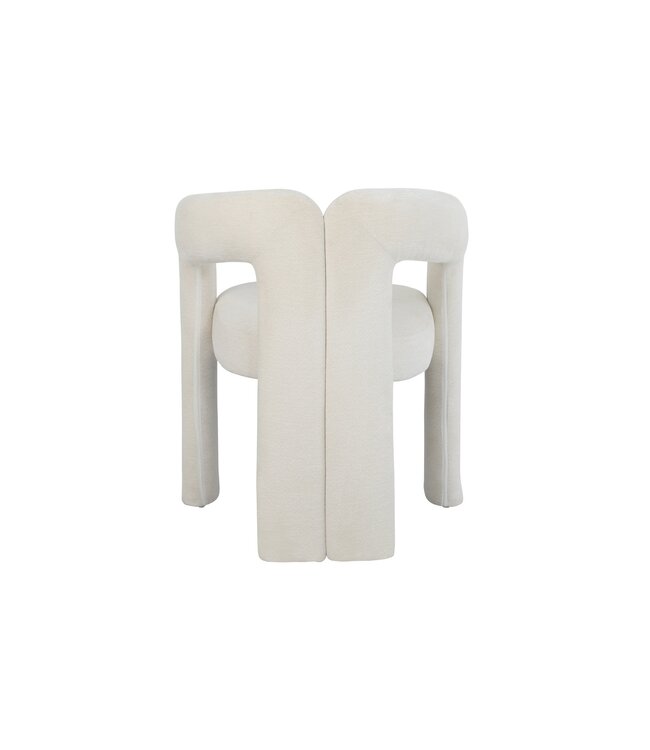 Invicta Interior Stoel ARCH crème wit teddyfleece fauteuil - 70010