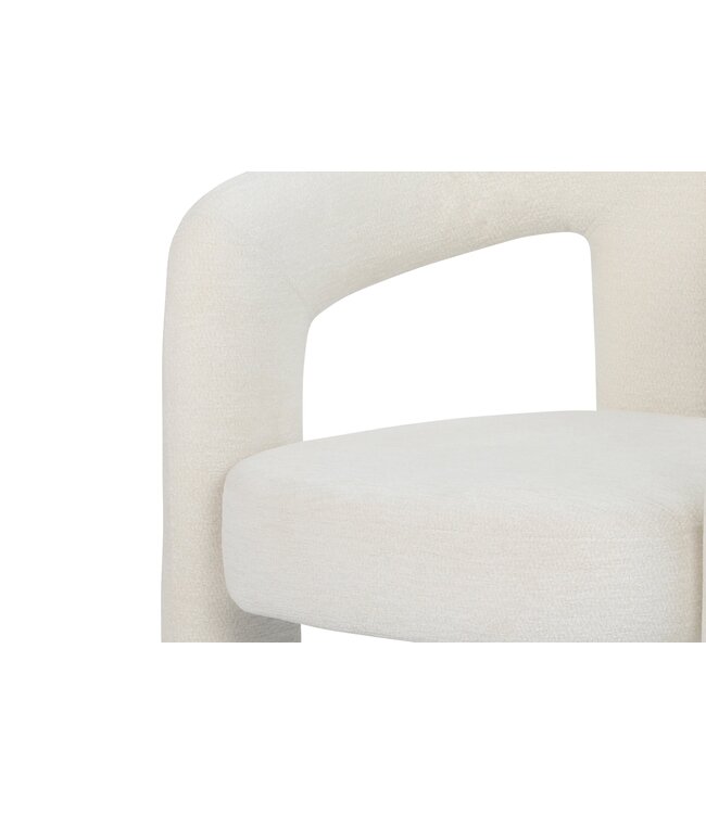 Invicta Interior Stoel ARCH crème wit teddyfleece fauteuil - 70010