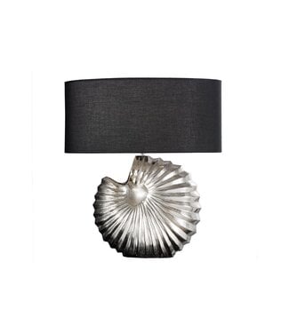 Invicta Interior Tafellampframe SHELL zilver zonder lampenkap - 42736