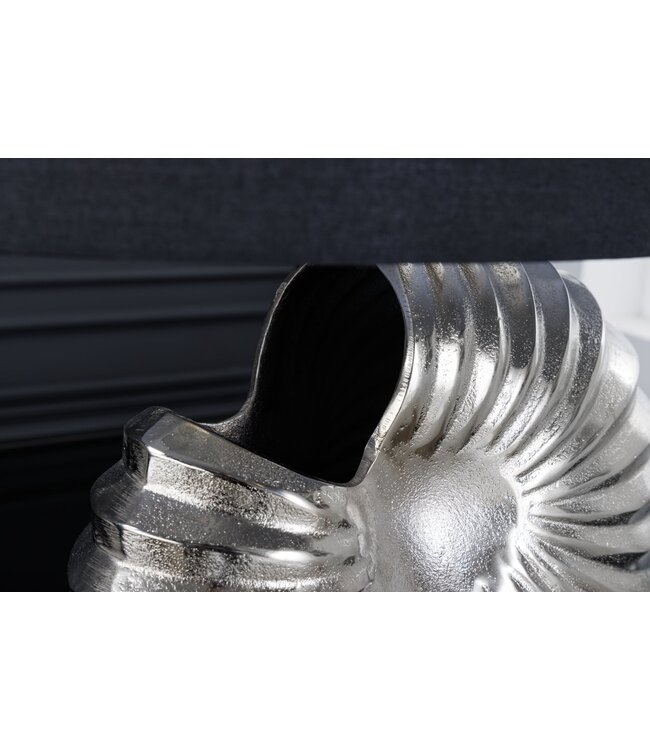 Invicta Interior Tafellampframe SHELL zilver zonder lampenkap - 42736