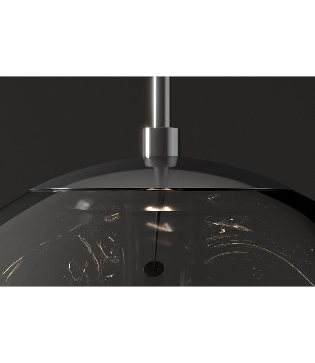 Invicta Interior Hanglamp LIQUID DIAMOND 35 cm, glas met rooklook - 46019