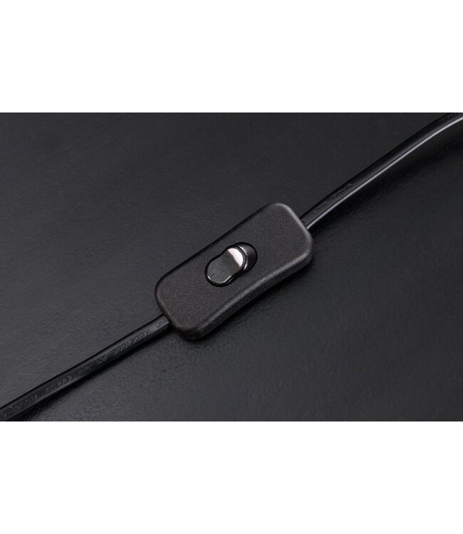 Invicta Interior Tafellamp JEWELRY 75 cm, frame van natuurlijk goud, lampenkap zwart - 45896