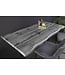 Invicta Interior Bartafel WILD, 120 cm tafelblad, 40 mm X-poten, wilde eikenlook, grijs - 47635